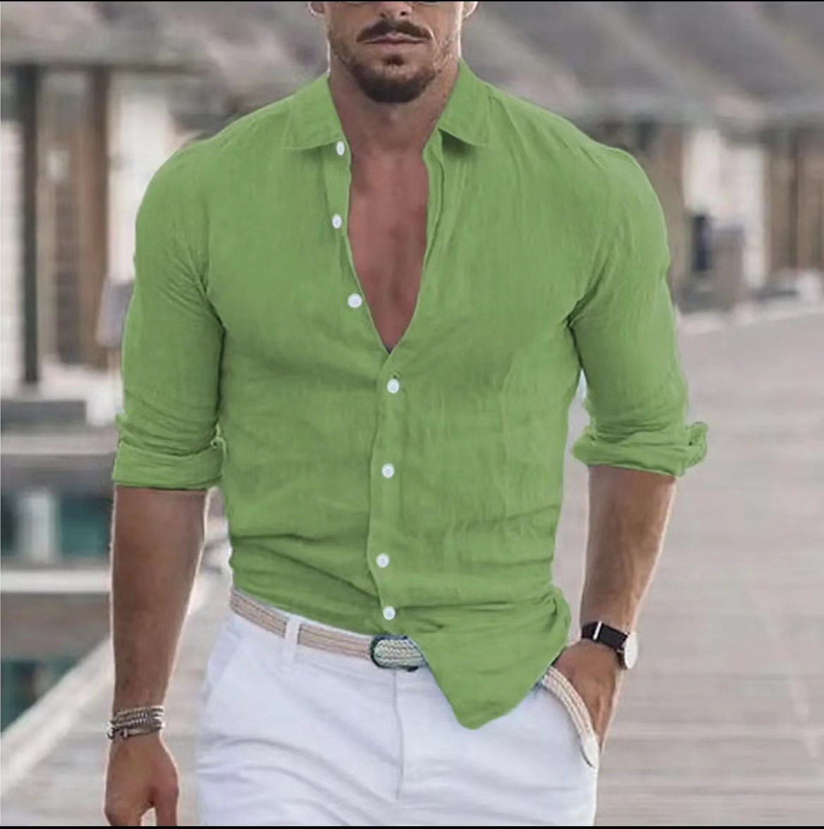 Linen Button-Down Shirt