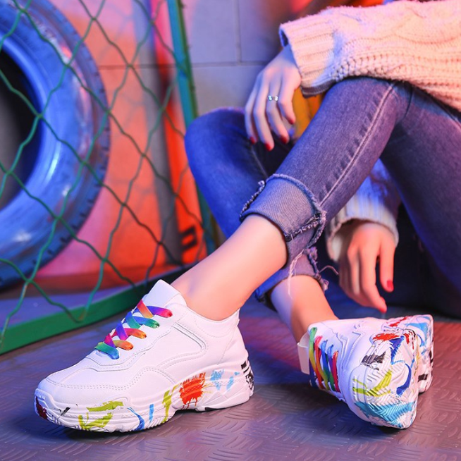 White Sneakers, Sports Shoes, Dad Shoes