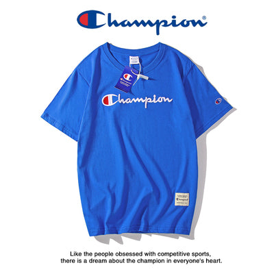 Japanese Style Champion 3D Embroidered Couple T-Shirts