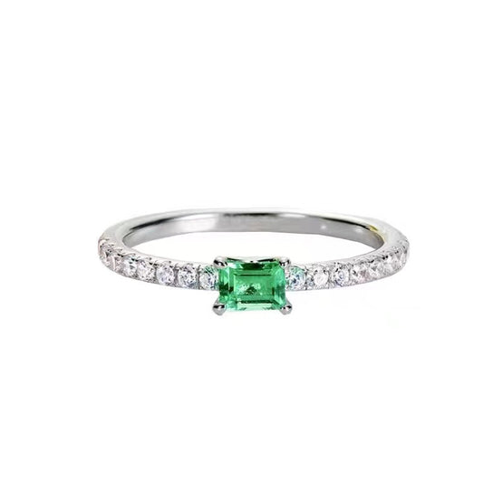 "Fine Row Diamond Ring with Mosang Diamonds"
