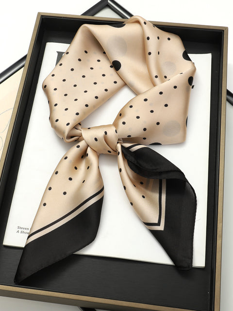 Luxury Silk Satin Scarves for Women - 70x70 cm Square