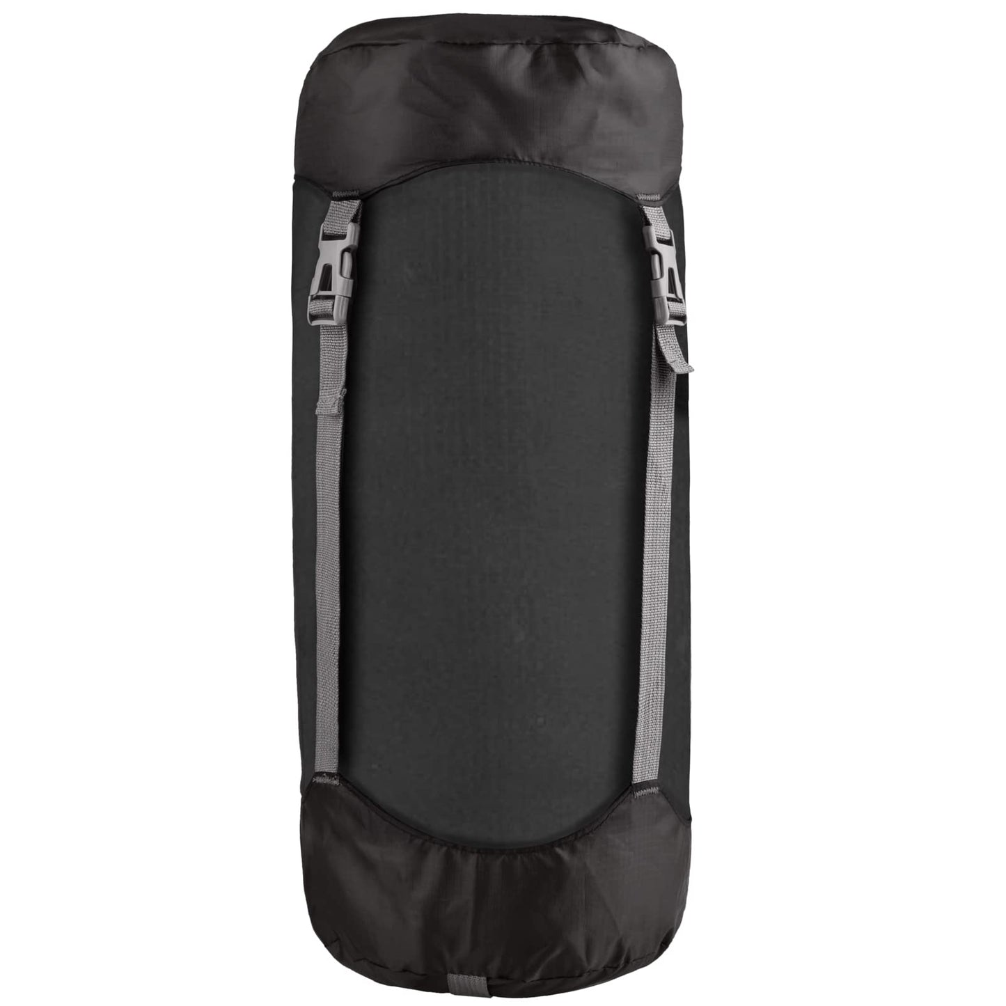 Azarxis Compression Stuff Sack for Sleeping Bag Lightweight Compression Bag for Clothes Storage Water Resistant Compact for Outdoor Camping Hiking Backpacking Travelling Trekking (Black - L)