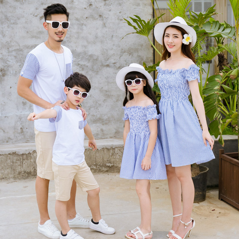Family Matching Summer Outfits: Stylish T-shirts & Dresses