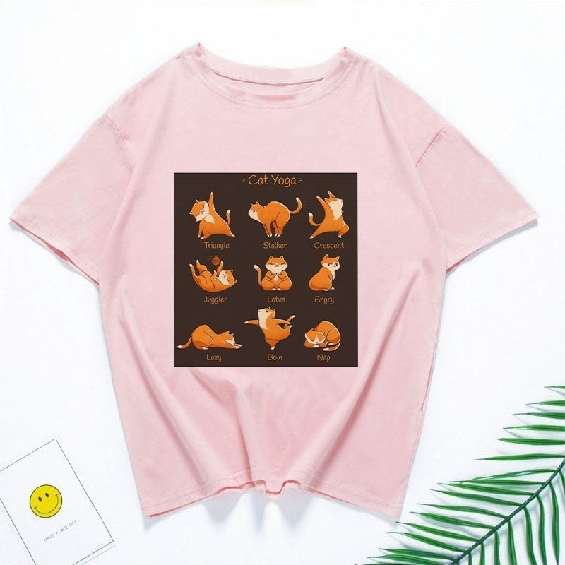 Cute Shiba Inu Couple T-Shirts for Students (Unisex)