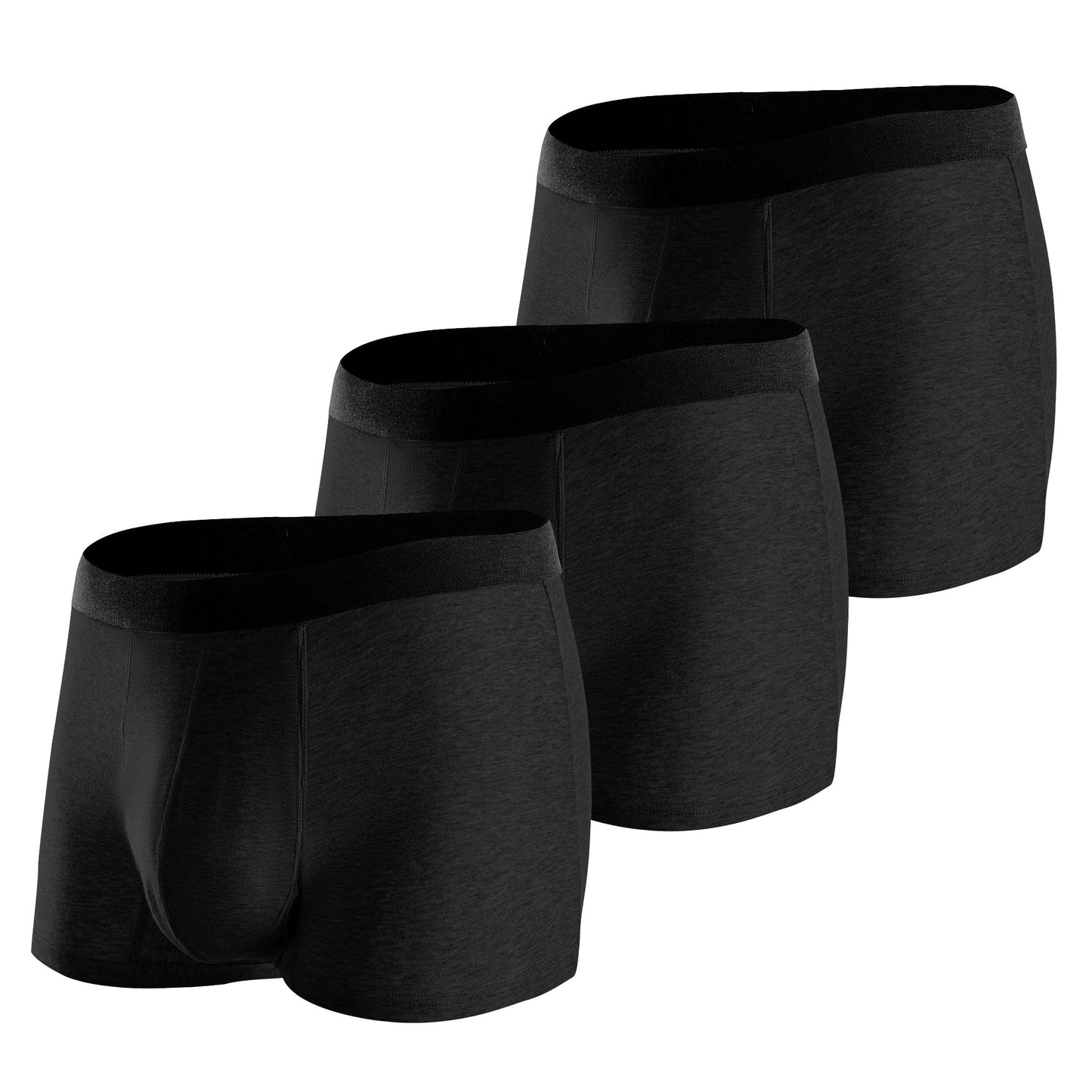 BATTEWA Incontinence Underwear for Men Washable Leak Proof Underwear for Men Reusable Mens Incontinence Underwear Bladder Leak Briefs Absorbency 50ml3Pack（X-Large Black）