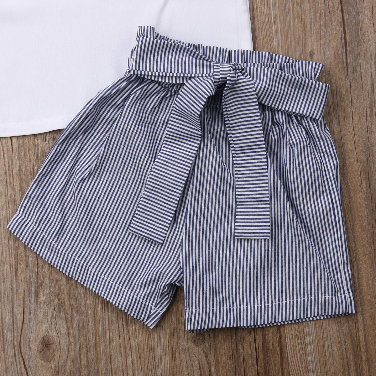Summer Baby Girl Clothes Set: Sleeveless T-Shirt & Shorts