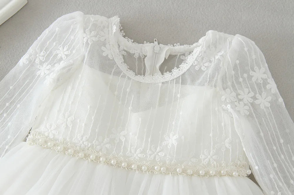 Long Sleeve Baby Wedding Dress