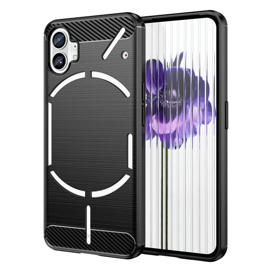Aikcks for Nothing Phone 1 phone case: shockproof phone case - anti drop protection phone case - shock absorbing flexible TPU protection phone case - Phone 1 phone case (Black)