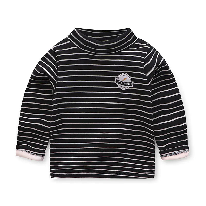 Children's Warm Plush Long-Sleeve T-Shirt
