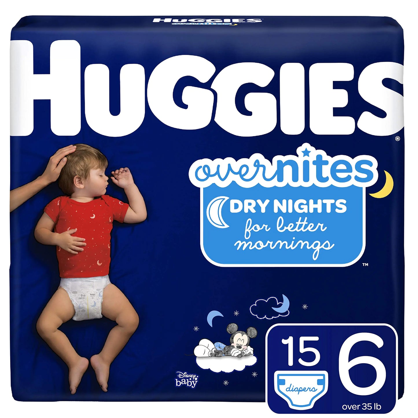 HUGGIES OverNites Diapers Size 6 15 ct. Overnight Diapers (Packaging May Vary)