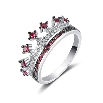Two-tone Heart Shaped Zircon Ring