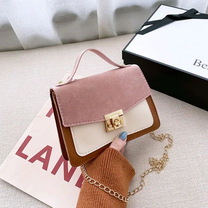 Retro Women's Handbags with Niche Contrast Design