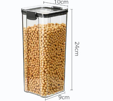 Transparent Plastic Storage Jars for Home Use