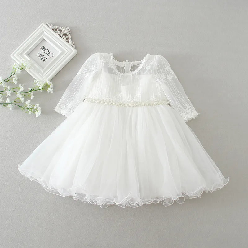 Long Sleeve Baby Wedding Dress