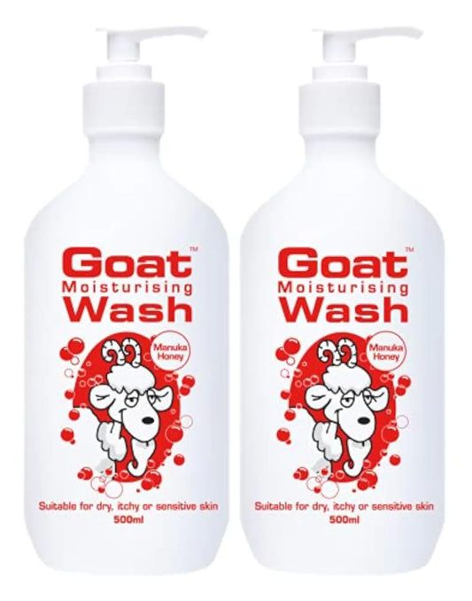 Goat Soap Moisturizing Body Wash Value Duo Pack 16.9 oz - Body Wash to Revive your Skin - Manuka Honey