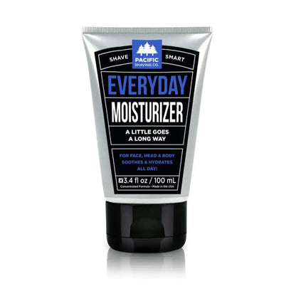 Pacific Shaving Company Everyday Moisturizer - Daily Post-Shave Moisturizer Cream for Men & Women - Hydrating Face Cream with Jojoba Oil Avocado Oil Shea Butter & Argan Oil for Face (3.4 Fl Oz)