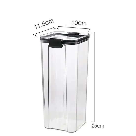 Transparent Plastic Storage Jars for Home Use
