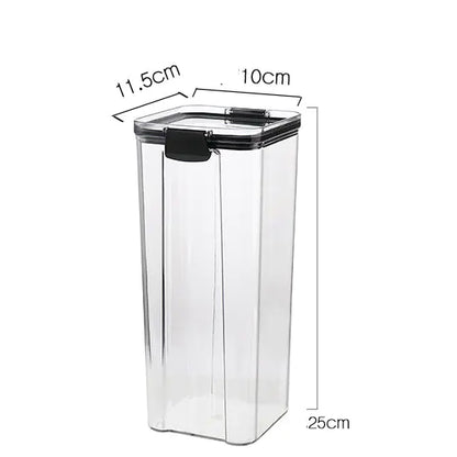Transparent Plastic Storage Jars for Home Use