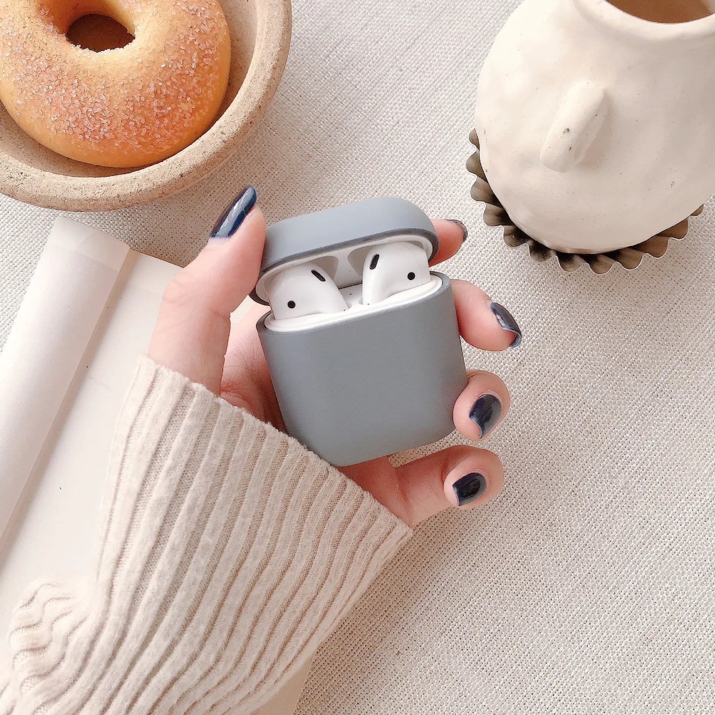 Cute Simple Hard Case for Apple AirPods Wireless Earbuds