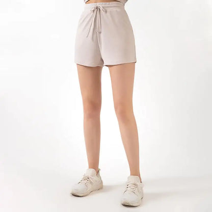 Lace Wide Loose Yoga Shorts for Women's Fitness
