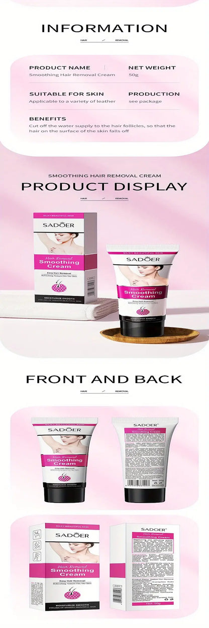 Moisturizing Smooth Hair Shaving Cream for Easy Use