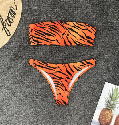 Leopard Print Bikini Swimwear