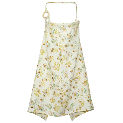 Muslin Nursing Cover for Baby Breastfeeding Breathable 100% Cotton Privacy Nursing Covers Multi Use Car Seat Stroller Cover (Floral)