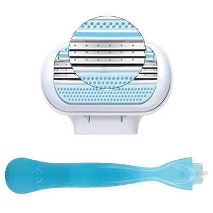 Women's Safety 3-Blade Razors with Handle and Refills