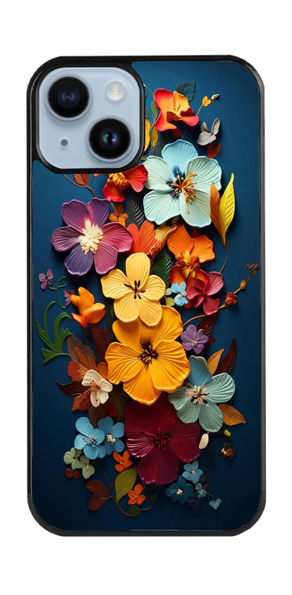 Jeuloth for iPhone 14 Case - Colourful Floral Designed Phone Cases - TPU Phone Cases - Drop Protection