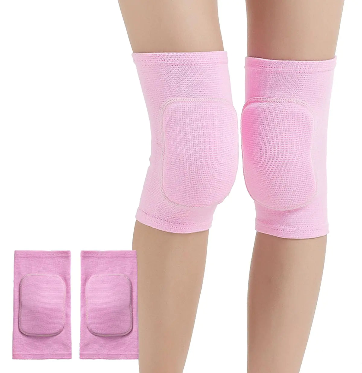 Knee Pads for Women Men Dance Knee Pads Wrestling Knee Pads Basketball Knee Pads Volleyball Knee Pads for Women Knee Protector Soft Knee Pads for Work (Pink Small)