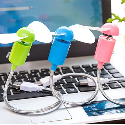 Snake-Shaped Mini Fan for Laptops and Notebooks