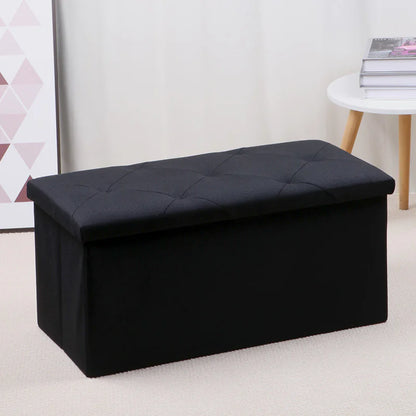 Multi-functional Home Large Size Storage Box Three-seat Storage Stool