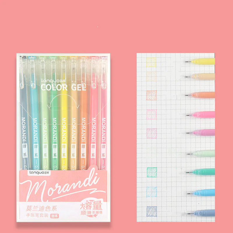 Morandi Hand Account Pen Retro Cap Color Gel Pen
