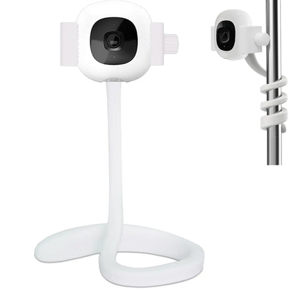 Haloera Travel Stand for Nanit Pro Smart Baby Monitor & Flex Stand Accessory and Most 2.2 to 3.9" Wide Baby Monitors Camera Portable Mount for Crib Cot Shelves - Without Tools or Wall Damage
