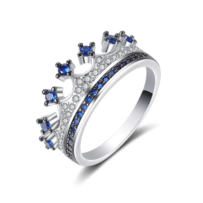 Two-tone Heart Shaped Zircon Ring
