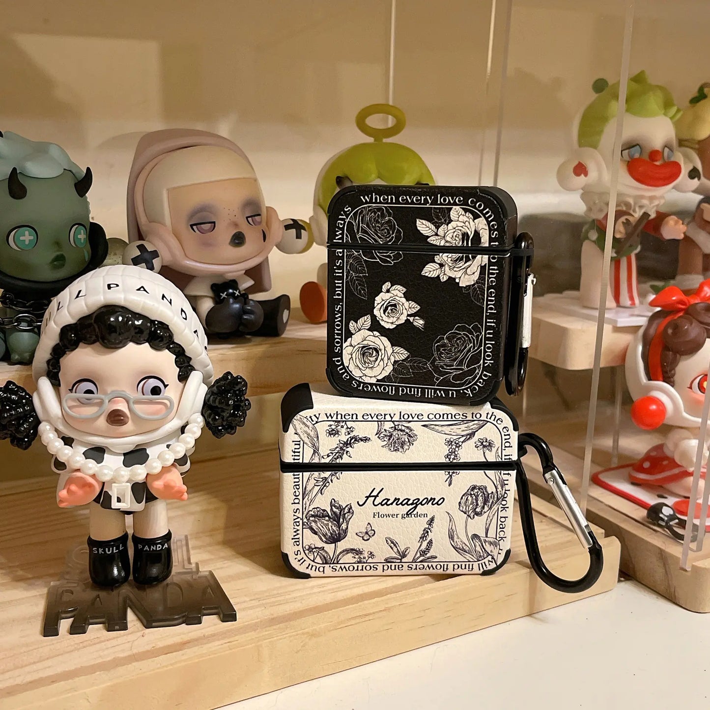 Retro French Rose AirPods Case for Wireless Earbuds