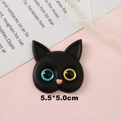 3D Cat Resin Accessories for DIY Phone Cases & Decor