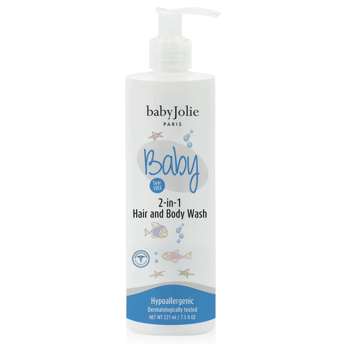 Baby Jolie Baby Body Wash Kids Hair and Body Wash for Babies & Newborn 2-in-1 Shampoo + Soap | 7.5oz | 221ml (1)
