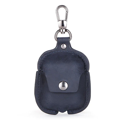 Crazy Horse Leather Case for AirPods 2 Wireless Earbuds