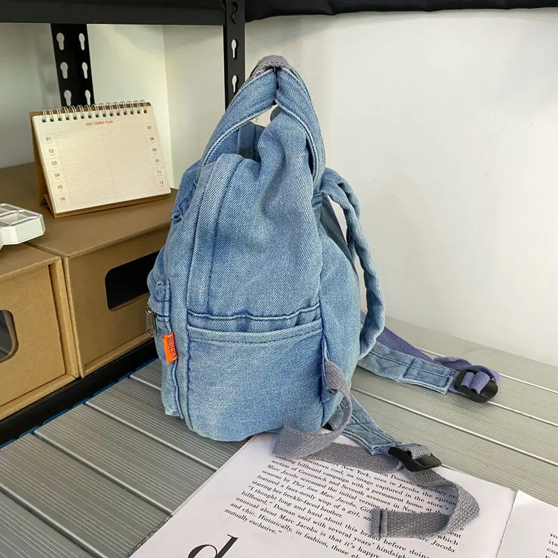 Cute Small Denim Backpacks for Women and Girls