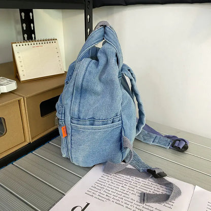Cute Small Denim Backpacks for Women and Girls