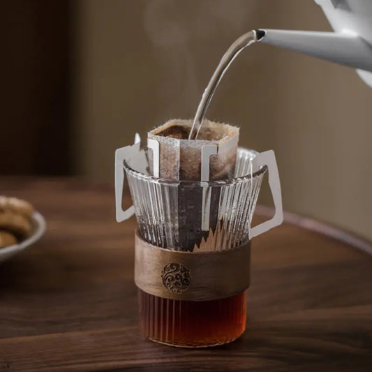 Japanese Style Walnut Stripe Drinkware Set (Cups & Mugs)