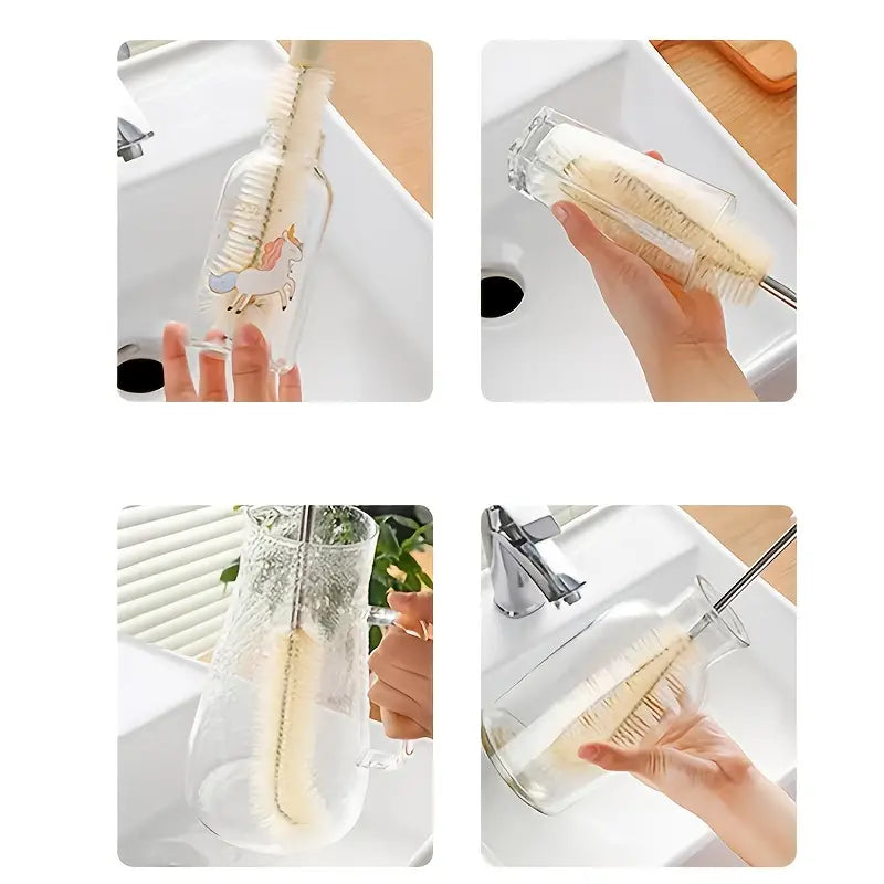 Long Handle Brush Set for Cleaning Mugs and Bottles