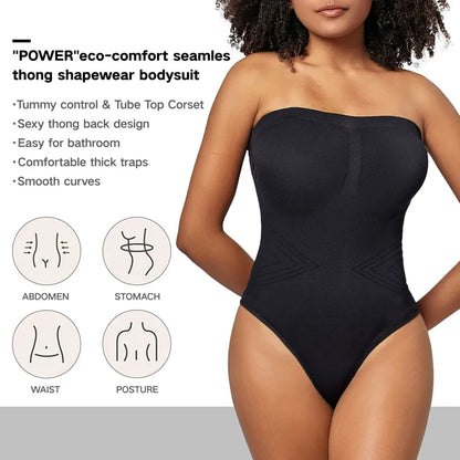 Jumpsuit Skinny Knit Seamless Body-shaping Corsets Sling Detachable Tank-top T-back