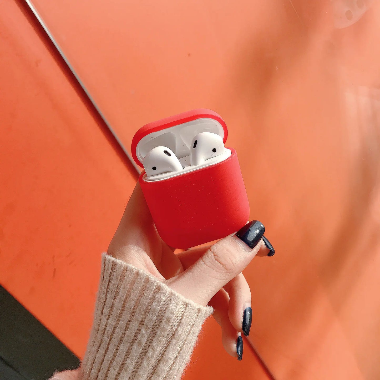 Cute Simple Hard Case for Apple AirPods Wireless Earbuds