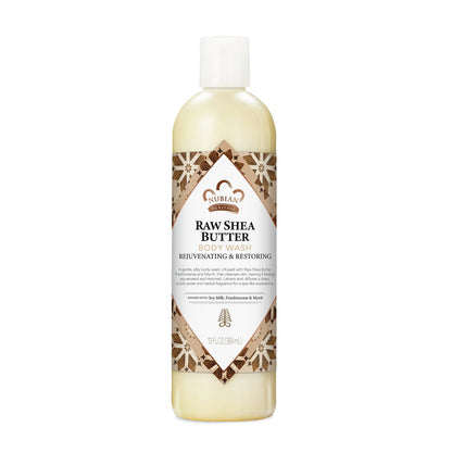 Nubian Heritage Body Wash Raw Shea Butter for Dry Skin Paraben Free Body Wash 13 oz