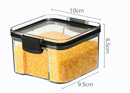 Transparent Plastic Storage Jars for Home Use