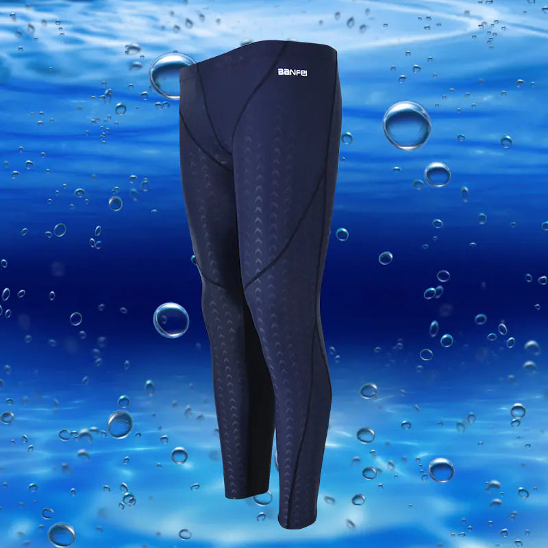 Sun-Proof Nylon Men's Cropped Swim Trunks