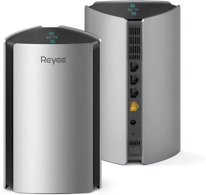 Reyee Whole Home Mesh WiFi System AX3200 Smart WiFi 6 Router RG-R6 (2-Pack) Cover 6000Sq. Ft Connect up to 150 Devices Replaces Wireless WiFi Routers and Extenders