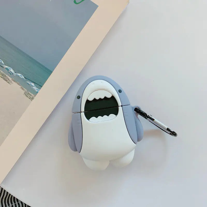 Silicone Shark Case for AirPods 1/2 Wireless Earbuds